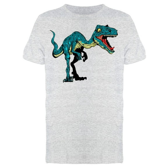 Blue Raptor Dinosaur Tee Men's -Image by Shutterstock