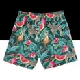 thumbnail image 7 of FORMRS Boys Swim Trunks Quick Dry Mesh Lining Beach Boardshorts, Sizes XS-XL, Green Tropical Pattern, 7 of 7