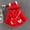 08Red, variant on Hicidod Baby Fleece Jacket Girls Winter Coat Faux Fur Fleece Coats Bunny Ear Hooded Coat With Bag Thick Zipper Outerwear