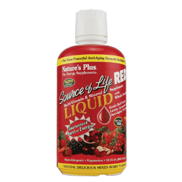 Natures Plus Source Of Life RED Multivitamin and Mineral Liquid