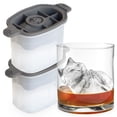 thumbnail image 1 of Tovolo - Moldes de hielo en forma de gatito, juego de 2 – Molde de hielo grande ideal para los amantes de los gatos, molde de hielo único para enfriar bebidas, almacenamiento sin, 1 of 6