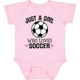 thumbnail image 3 of Inktastic Just a Girl Who Loves Soccer Girls Baby Bodysuit, 3 of 5