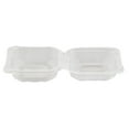 thumbnail image 6 of Chef 101 13 oz Square Clear Plastic Clamshell Container - Anti-Fog, Microwavable - 5 1/2" x 5 1/2" x 2 3/4" - 50 count box, 6 of 11
