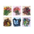thumbnail image 4 of Pegatinas de mariposas con flores y cuenta de mano del Museo de Historia Natural Bolsa de pegatinas retro para niños con cuenta de mano, 4 of 5