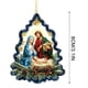 thumbnail image 3 of Christmas Transparent Printing Christmas Decoration Pendant Nativity Scene Decoration Commemorative Flat Pendant, 3 of 6