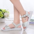 thumbnail image 6 of JSCDRPDWL Size 7 Toddler Sandals Girls Princess Shoes for Girls 5-6 Years Old Girls' Kids Open Toe Ankle Strap Princess Dress Sandals for Wedding Party-Toddler Shoes Gift for Three Year Old Girl, 6 of 9