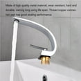 thumbnail image 5 of Grifo De Lavabo, Grifo Mezclador De Baño Moderno, Grifo De Lavabo De Latón, Grifo De Grúa Elegante De Un Solo Orificio Vogacara HA024018-00, 5 of 5