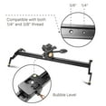 thumbnail image 4 of 40 inches / 100cm Camera Slider for DSLR, Aluminum Alloy Dolly Track Video Stabilizer Rail System w/ 17.6lbs/8kg Loading for Cinematic Film Video Footage Studio Photography, Fits Sony Canon Nikon, 4 of 6