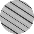 thumbnail image 1 of Ahgly Company Tapis Rond Lavable en Machine Intérieur Transitionnel Gris Platine, 7 Pieds Rond, 1 of 7