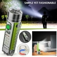 Jrocdr Bright Fluorescent Mini Flashlight Compact Keychain Torch For
