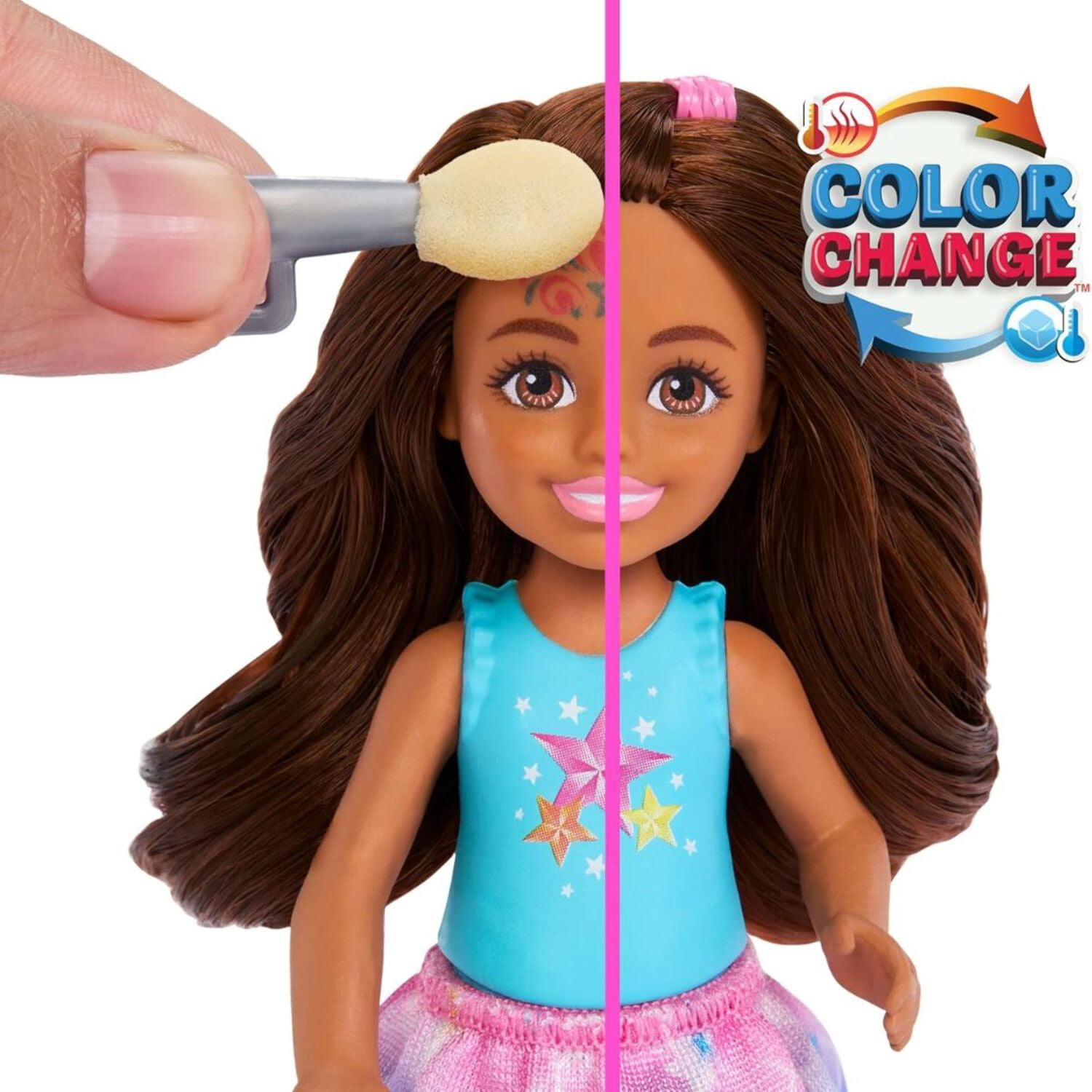 Barbie Day at the Fair Carnival Color Change Face Paint Playset, Featuring 2 Dolls Barbie  Chelsea