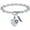 Dark Blue, variant on Cremation Jewelry Angel Wing Heart Urn Bracelet for Ashes for Women With Birthstone Heart Link Bracelet Keepsake Memorial Pendant for Family/mom/sister/grandparents