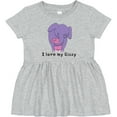 thumbnail image 3 of Inktastic I Love My Sissy Elephant Purple Pink Girls Baby Dress, 3 of 5