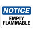 thumbnail image 1 of SignMission OS-NS-A-1218-L-12027 12 x 18 Po Panneau d'Avertissement OSHA - Inflammable Vide, 1 of 1