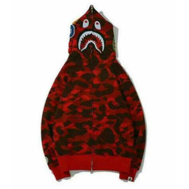 Chaqueta de suéter con capucha y cremallera completa de camuflaje para hombre