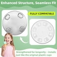 thumbnail image 5 of Stainless Steel Pints and Lids Replacement for Creami Ice Cream Maker NC300 Series – 4 Pack 16 oz with Writable Color Labels, 5 of 6