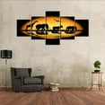 thumbnail image 2 of TISHIRON 5PCS Framed Canvas Wall Art Set,50"x24" African Wild Animals at Sunset Canvas Art Decor, 2 of 7