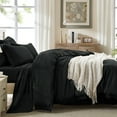 thumbnail image 3 of Andency Queen Size Comforter Sets Black - 7 Pieces Boho Tassel Bed in a Bag Bedding Comforter Sets, Soft Lightweight Fringe Bed Set with Comforter, Sheets, Pillowcases & Shams, 3 of 8