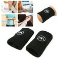 thumbnail image 5 of Sport Wristband, Wrist Sweatbands 2 Pair Skin Friendly  For Men Women For Basketball Black, 5 of 8