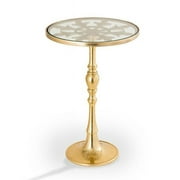 SPI Home 53000 24 x 16 x 16 in. Faux de Lys Polished Brass Finish End Table