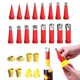 thumbnail image 1 of Kit Acabado Calafateo Boquilla Herramientas Goma Integrada Universal 22/24 Piezas Acero Inoxidable Con Conector para Pistolas Salchichas Y Pegamento Duro, 1 of 9