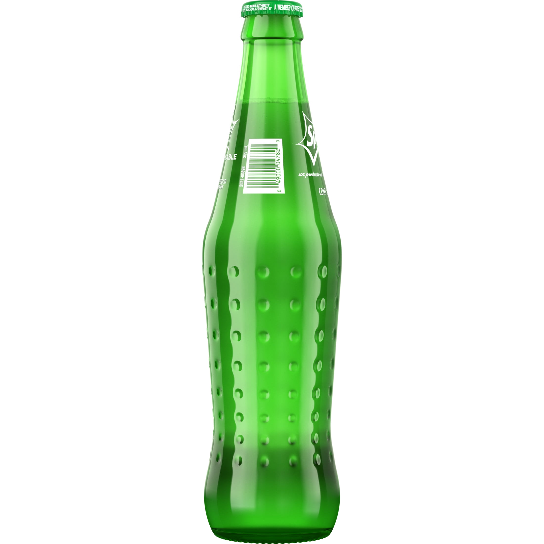 (4 pack) Sprite Lemon-Lime Caffeine Free Soda Pop Glass Bottle, 355 mL
