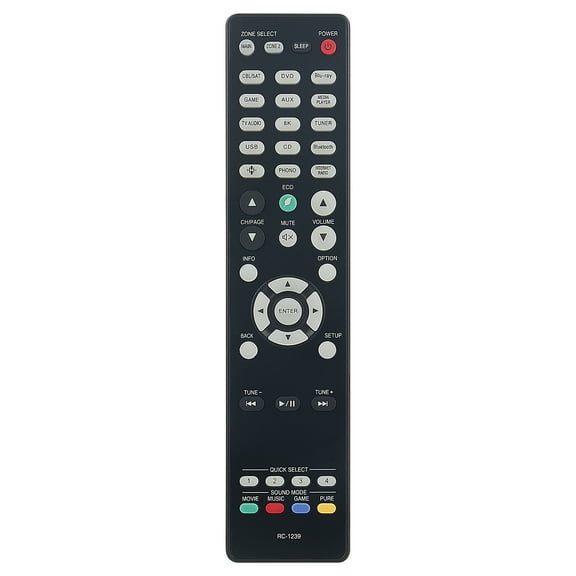 New RC-1239 Replace remote control fit for Denon Home Theater AV A/V Receiver AVRX2700H AVR-X2700H AVR X2700H