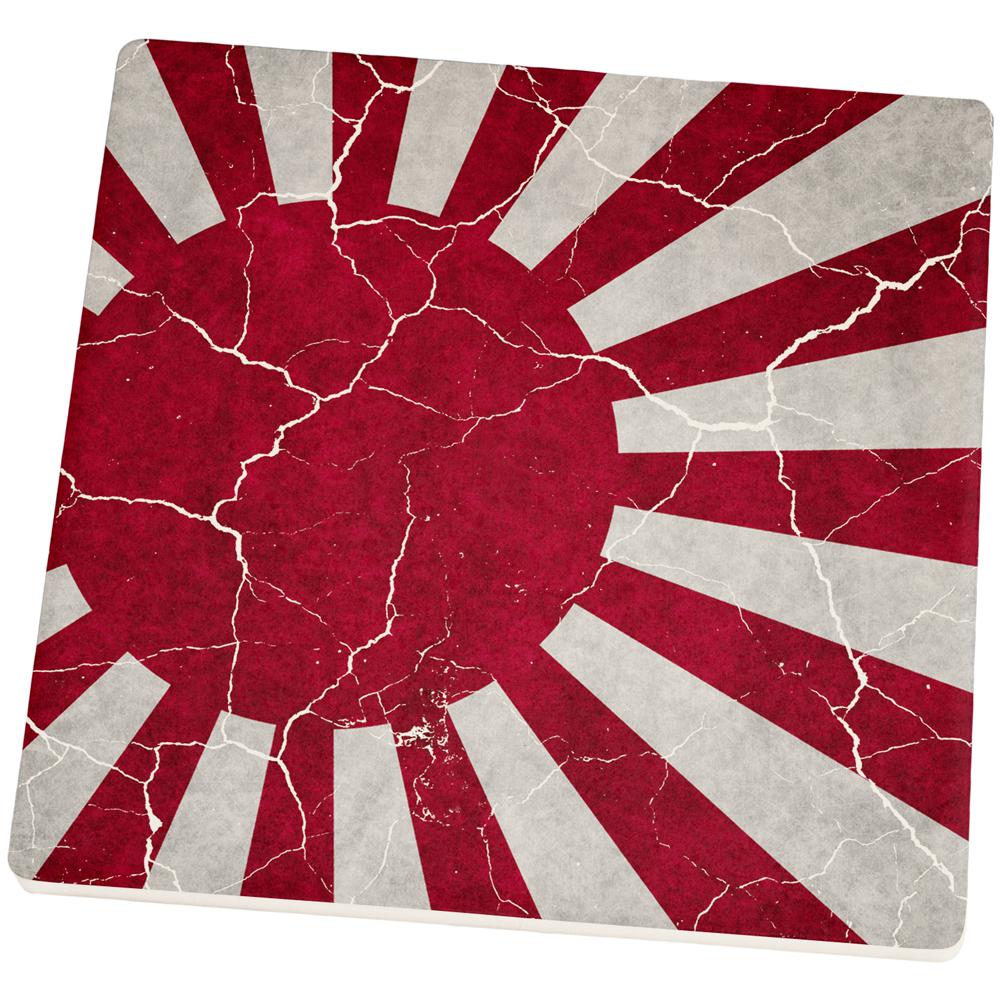 Distressed Japanese Rising Sun Flag Square Sandstone Coaster - Walmart.com