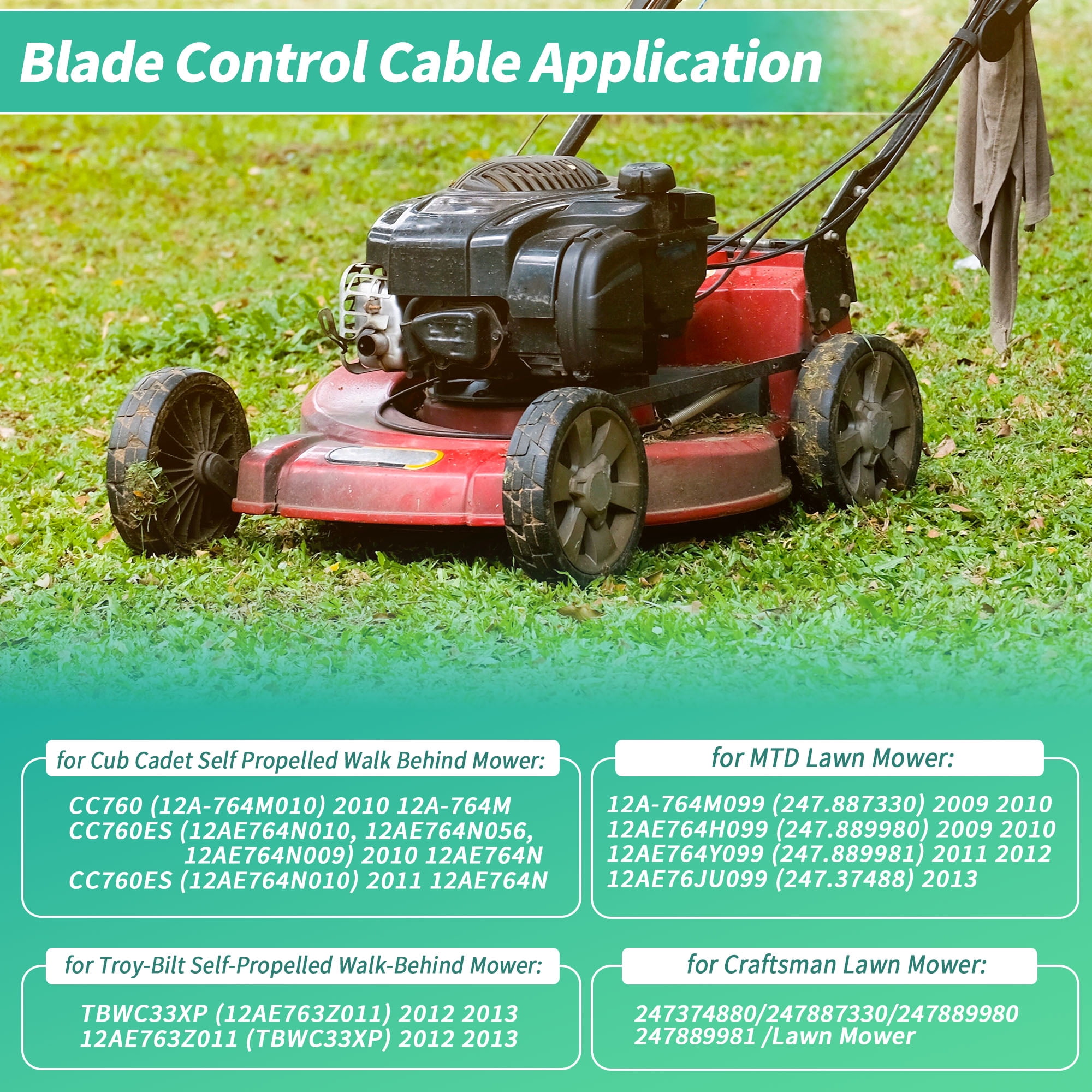 Unique Bargains Blade Control Cable for Craftsman