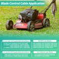 thumbnail image 2 of Cable de control de cuchilla Unique Bargains No.753-08266 para cortadora de césped Craftsman, Cub Cadet, Troy-Bilt y MTD Reemplazo 946-04610/746-04610, 2 of 7