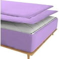 thumbnail image 2 of DNG Creations Zipper Fitted Sheet 15 Inch Deep Pocket ( Includes - 2 Sheet has Zipper & 1 Fitted Sheet Base ) - Queen (60x80) Size 100% Egyptian Cotton ( Solid Lilac Colour ), 2 of 9