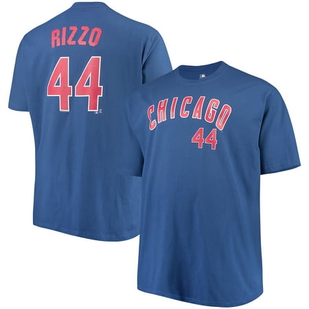 Men's Majestic Anthony Rizzo Royal Chicago Cubs MLB Name & Number