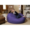 thumbnail image 3 of Chill Sack Bean Bag Chair, Memory Foam Lounger with Microsuede Cover, Kids, Adults, 5 ft, Purple, 3 of 6