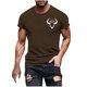 thumbnail image 1 of Camisetas de Manga Corta para Hombre Imprimir Deportes de Manga Corta Cuello Redondo Blusa Algodón Poliéster, Nueva Moda Casual Camiseta para Hombres, 1 of 5