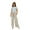 Beige, variant on Girls Paper Bag Wide Leg Pants High Waist Palazzo Pants Loose Belted Dress Casual Trousers with Pocket 8T