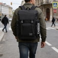 thumbnail image 5 of Huzdenx Large Capacity Men's Backpack, Casual Travel Laptop Daypack, Comfort Multi Pocket Shoulder Bag for Business Commute Outdoor Trips, 5 of 5
