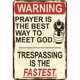 thumbnail image 1 of Placa Metal Vintage FLhrweasw Advertencia Artística 20x30cm, 1 of 9