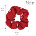 thumbnail image 5 of Motique Accessories Red Bandana Scrunchies Cotton Hair Bobble for Adult Women Perfect for Sleeping, 5 of 5