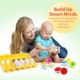 thumbnail image 6 of Coogam Matching Easter Eggs, Learning Educational Fine Motor Skill Montessori Baby Toys for Toddler 1 2 3 Year Old(12pcs Packs), 6 of 8