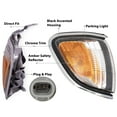 thumbnail image 3 of APA Replacement Chrome Bezel Corner Turn Signal Lamp for Tacoma 2001 2002 2003 2004 PAIR Passenger Right and Driver Left Side, 3 of 8