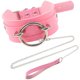 thumbnail image 1 of Anillo de juguetes sexuales exagerados, collar de cuero PU, cuerda de tracción esclava, juego de cuello de coqueteo, juguetes para parejas de adultos, color rosa（4 piezas） ZefeiWu 9024715036568, 1 of 1