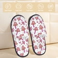 thumbnail image 2 of Fotbe Purple Mushroom Pantuflas Peludas para Mujer con Estampado, Zapatillas de Peluche, Zapatos de Invierno para Casa, Uso Interior y Exterior-Medium, 2 of 8