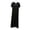 Black, variant on RQYYD Womens Long Maxi Nightgown Short Sleeve Soft Loose Fit Sleep Dress Lightweight Flowy Loungewear Casual Sleepwear for Women