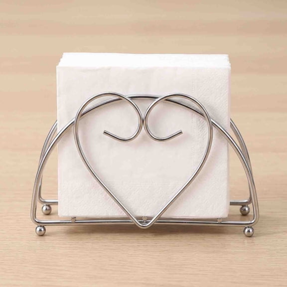 Yhmxh Metal Wire Napkin Holder for Table, Decorative Freestanding Tissue Dispenser, Rust‑proof Napkin Organizer, Stylish Tabletop Paper Napkin Rack for Kitchen Countertop, Dining Table, Coffee Bar