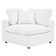 thumbnail image 5 of Loveseat Sofa, Faux Vegan Leather, White, Modern Contemporary Urban Design, Living Lounge Room Hotel Lobby Hospitality, 5 of 8