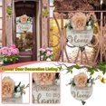 thumbnail image 2 of Welcome Sign Wood Flower Spring Door Sign Wedding Door Sign Welcome Wall Sign, 2 of 6