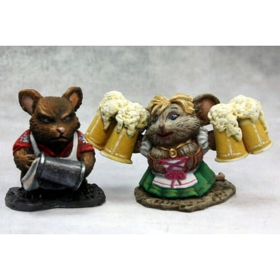 Mousling Bartender and Wench Miniature 25mm Heroic Scale Dark Heaven Legends Reaper Miniatures