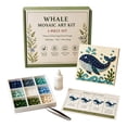 thumbnail image 2 of DIY Sea Glass Mosaic Art Kit, Sea Glass Art Kit for Adults Beginners, Ocean Animal Mosaic Craft with Colorful Pieces, Glue, Tweezers and Guide, Relaxing Handmade Decor Gift, 2 of 7