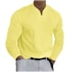 thumbnail image 1 of Tops para hombre Camisas Blusas Elegante Casual Camisas de manga larga Camisa Sólido Cuello en V Jersey Odeerbi  ODB-5, 1 of 5