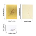 thumbnail image 3 of Beautiful Gold Birthday Cards for Women Her - Slender Peacock - Elegant Traditional Pretty Birthday Card for Mom Daughter Grandma Auntie Granddaughter, A5 Gorgeous Greeting Cards Gift, 3 of 9